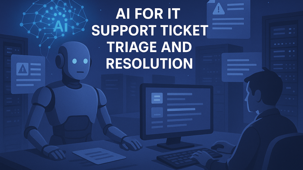 AI for IT Support Ticket Triage and Resolution