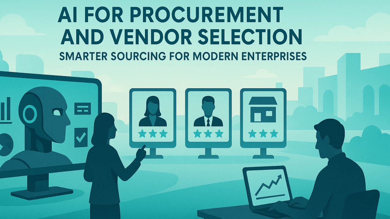 AI for Procurement and Vendor Selection: Smarter Sourcing for Modern Enterprises