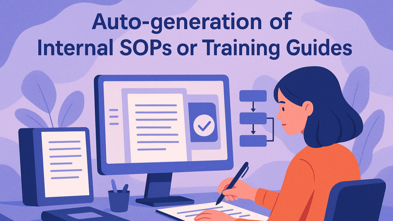 Auto-generation of Internal SOPs or Training Guides